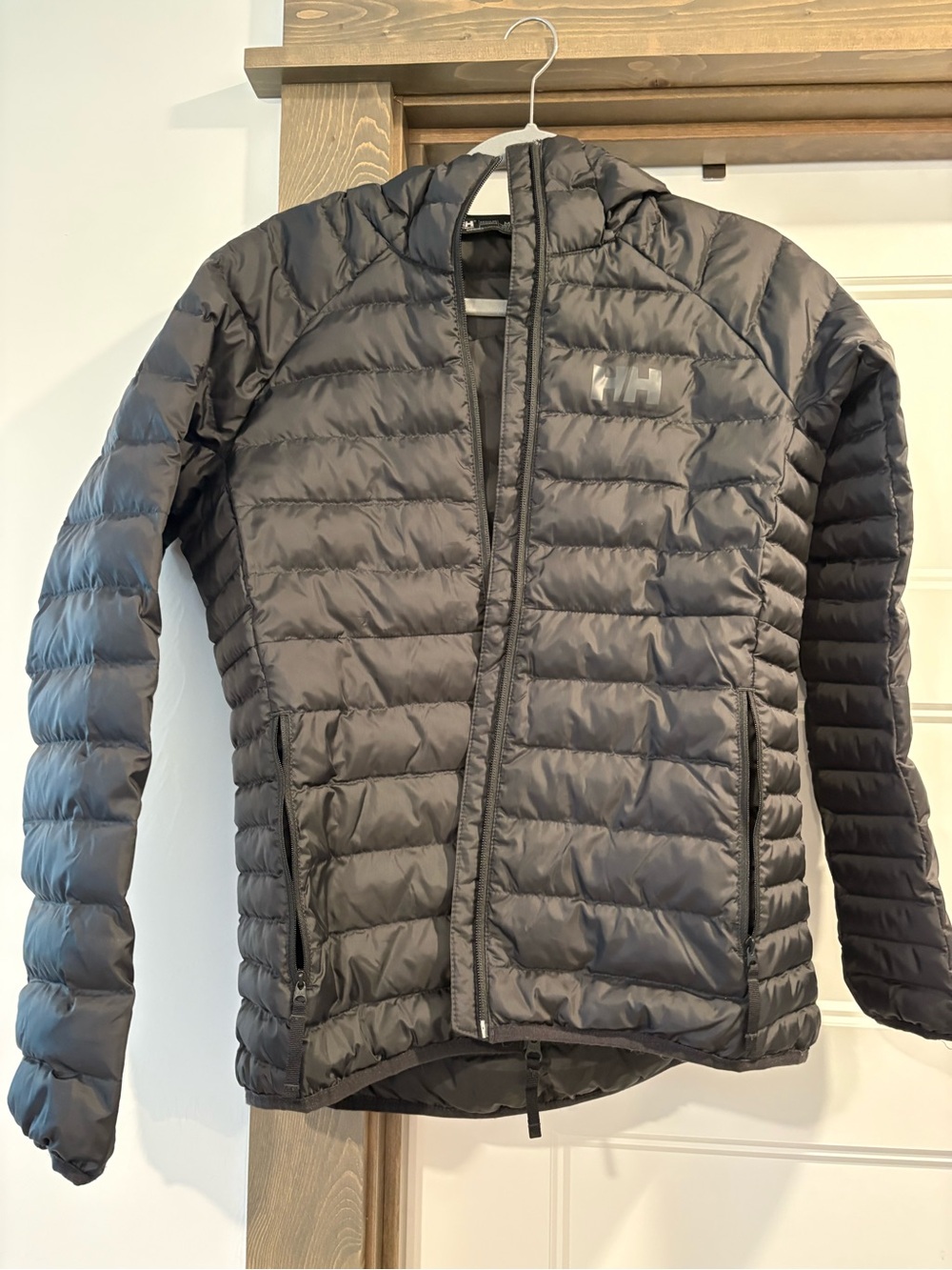 Helly Hansen Dark Gray Quilted Hooded Puffer Jacket